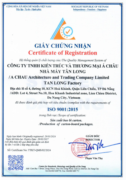 ISO 9001:2015 ACHAU